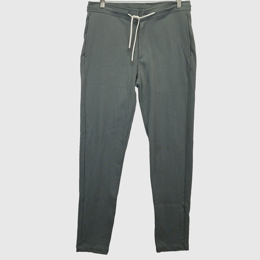 Vuori Active Pants Men S Actual (33x31) Green Tapered Leg Stretch Everyday Pant